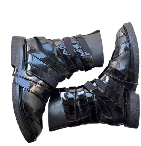 Dior Homme Patent Strapped Boots