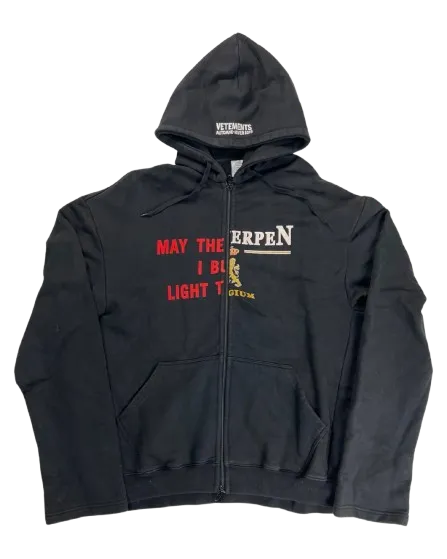 Vetements Split Zip Hoodie