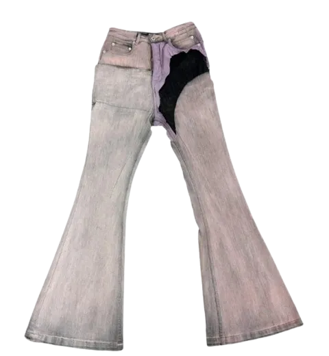 Rick Owens Patchwork Denim Jeans