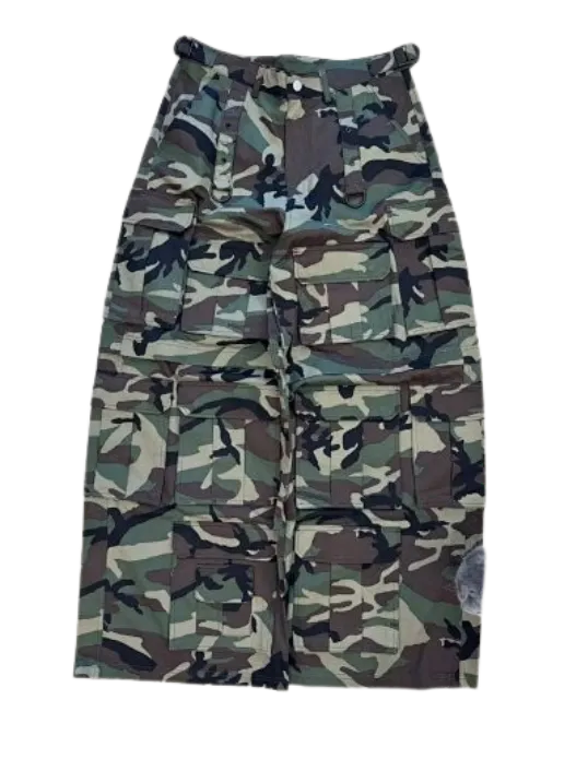 Pantaloni lungi Vetements Grey Cargo