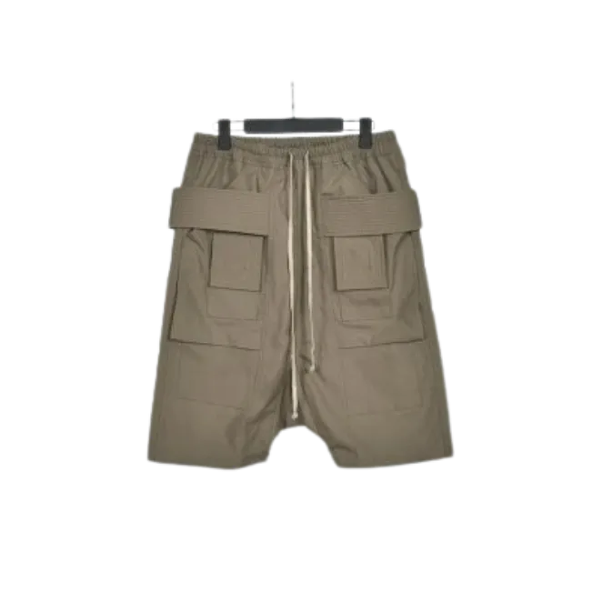 Rick Owens Brown Creatch Cargo Shorts