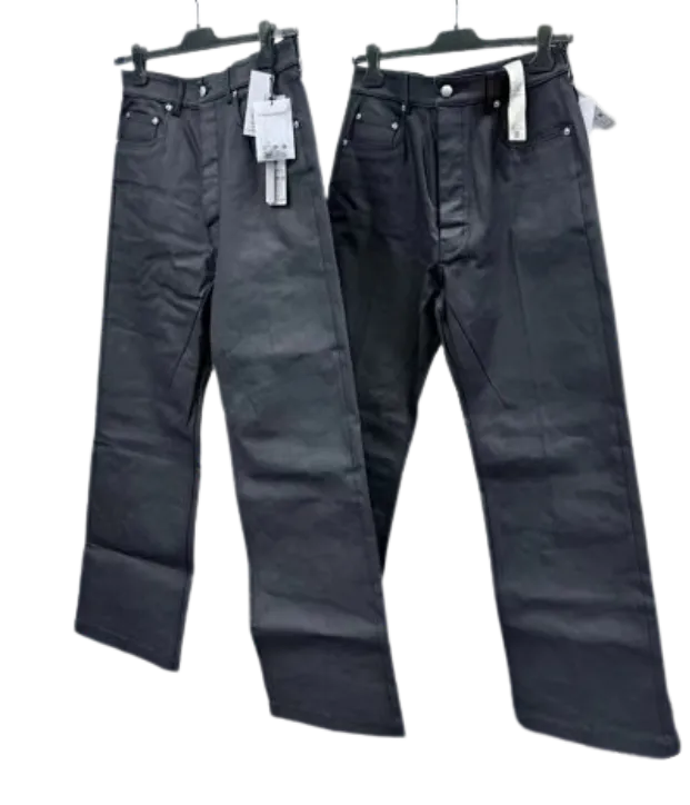 Blugi Rick Owens Waxed Geth Cuts