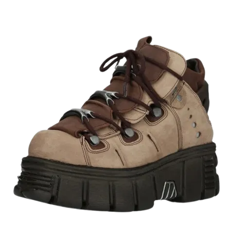 New Rock Platform Brown Boots
