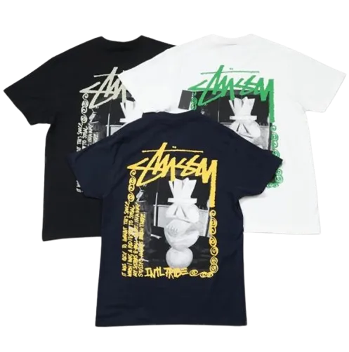 Stussy Back Grey Sculpture Box T-Shirt