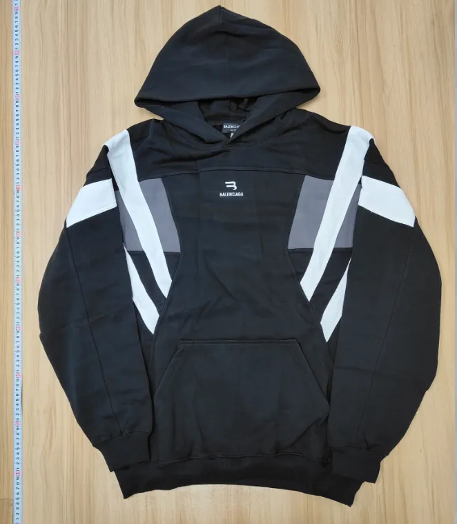 Hanorac Balenciaga Terry Sleeve Stripe