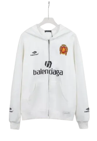 Balenciaga Jersey Wrong Zip Hoodie