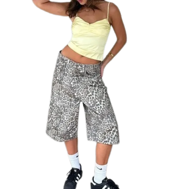 Pantaloni scurți Jaded London Leopard