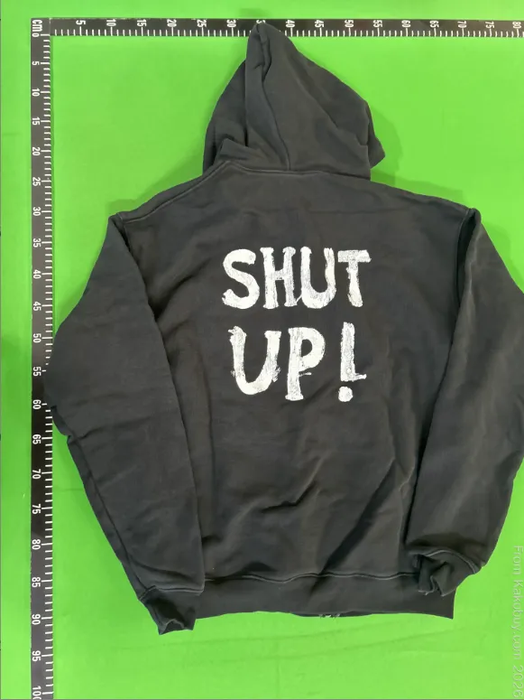 Vetements Shut Up Zip Hoodie