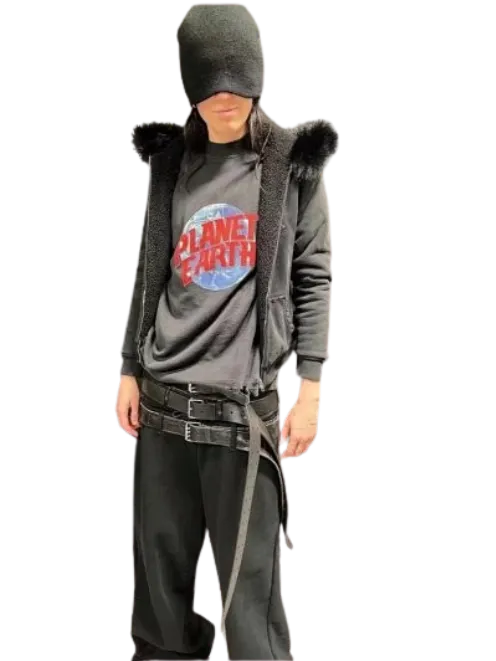 Balenciaga Fur Hoodie