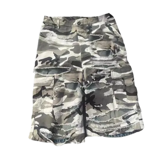 Balenciaga Camo Double Layer Shorts