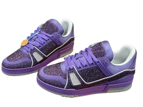 Louis Vuitton Purple Luxury Sneakers