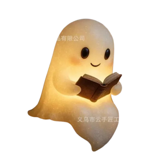 Cute Ghost Reading Book Lamp
