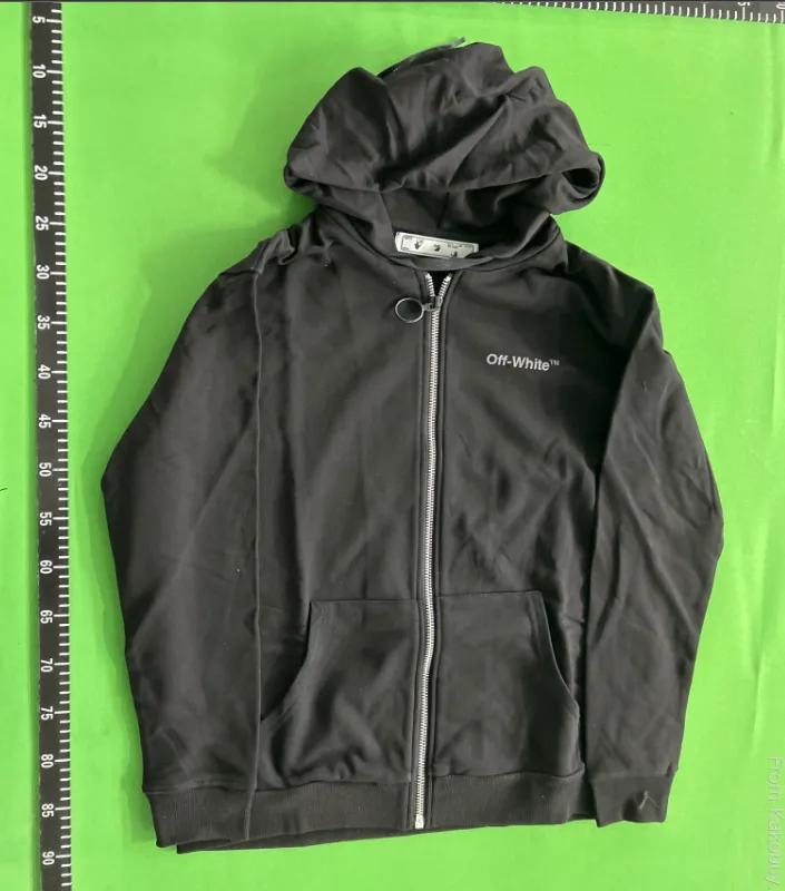 Off White Zip Hoodie