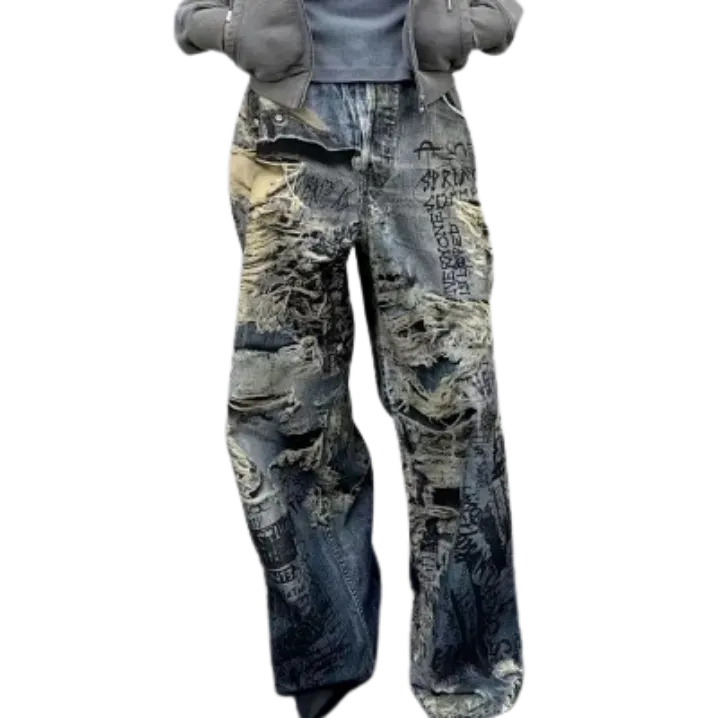 Acne Studios 2023M Printed Jeans