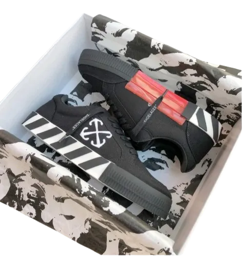 Off White Vulcanized Sneakers