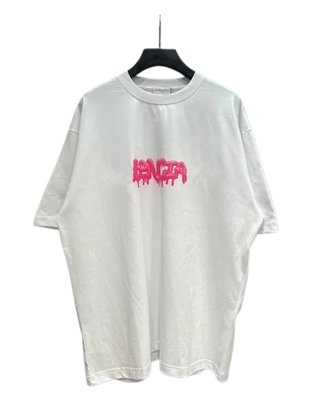Tricou Balenciaga Pink Print