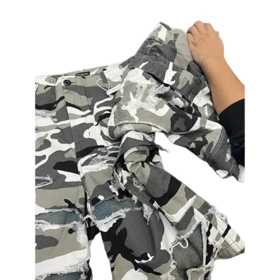 Pantaloni scurți Balenciaga Camo Double Layer