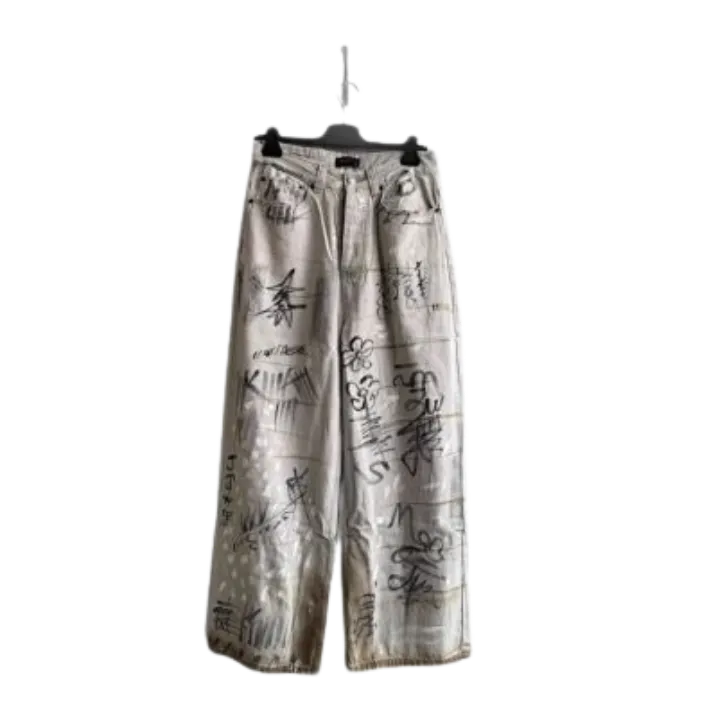 Blugi Balenciaga Graffiti