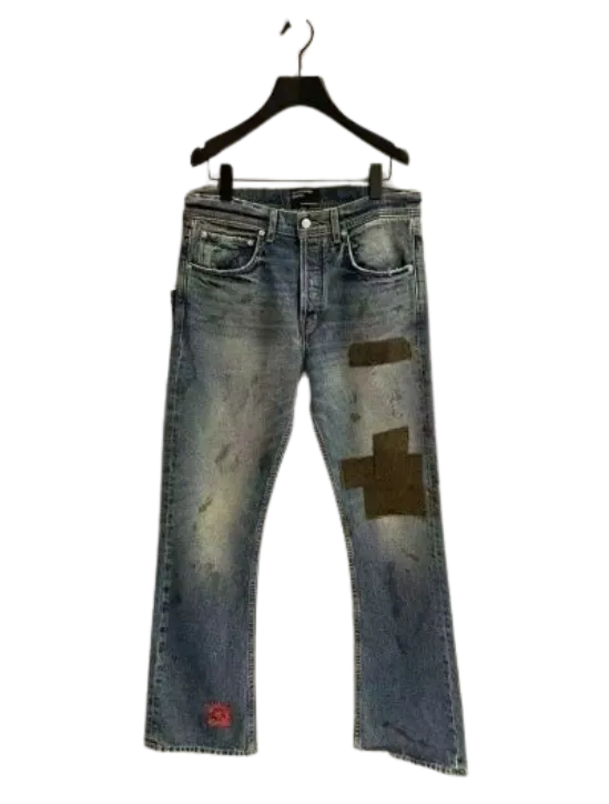 Blugi ERD Patchwork Flared Denim
