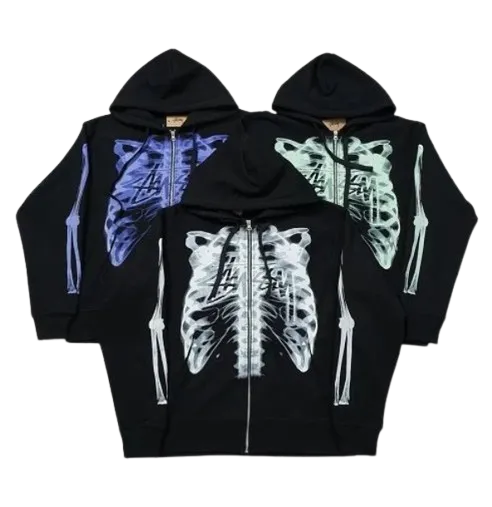 Stussy Skeleton Laser Hoodie