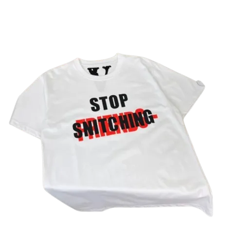 Vlone Stop Snitching T-Shirt
