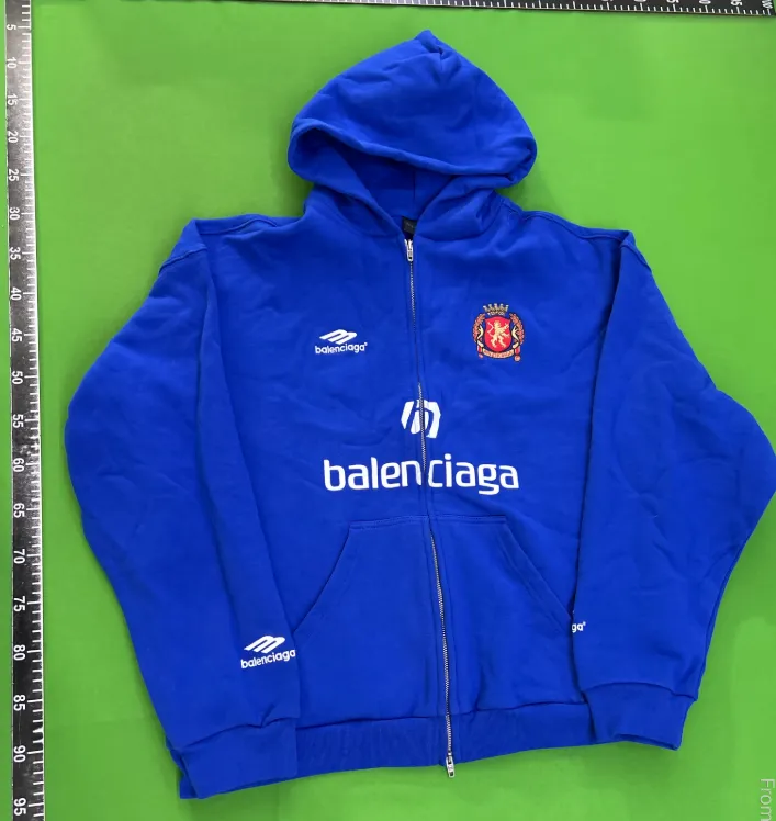 Balenciaga Blue Soccer Hoodie