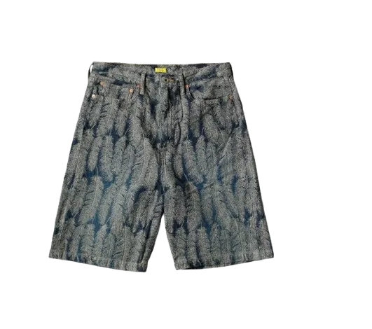 Kapital Feather Denim Shorts