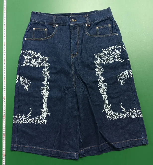 Little D Embroidered Denim Shorts