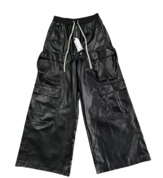 Rick Owens Leather Cargo Pants