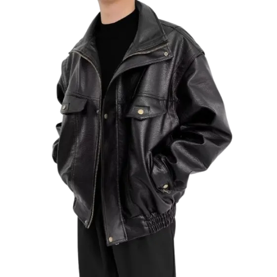 Jachetă Vintage Motorcycle Soft Leather