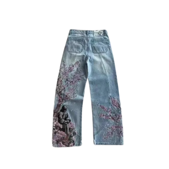 Vescartes Cherry Blossom Jeans