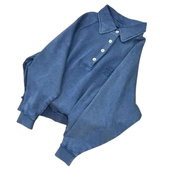 Miu Miu Quarter Denim Zip Hoodie