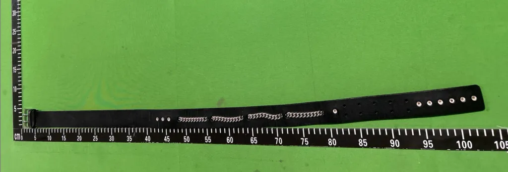 Dior Homme Strip Runway Chain Belt