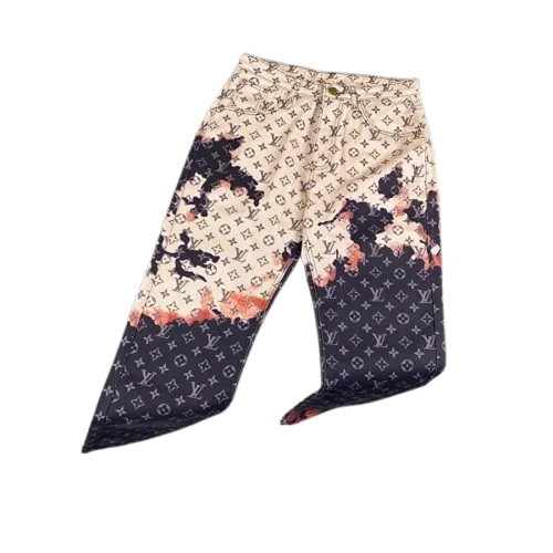 Louis Vuitton Fire Cloud Denim Jeans