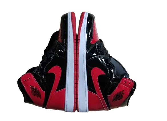 Jordan 1 High Patent Bred Sneakers