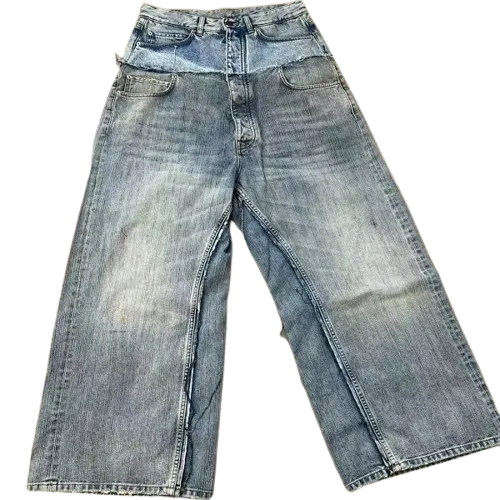 Balenciaga Cut Up Double Waisted Jeans