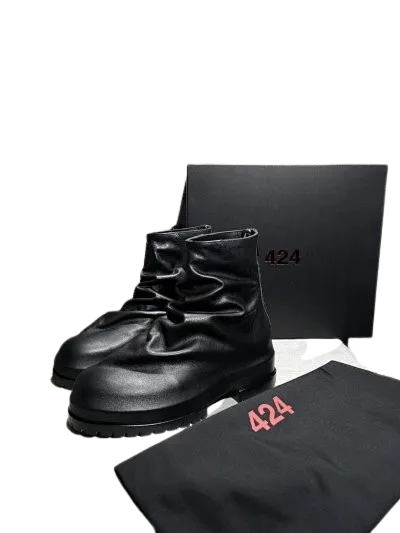 Leather Drip Boots