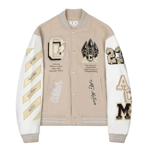 Jachetă Off White Varsity