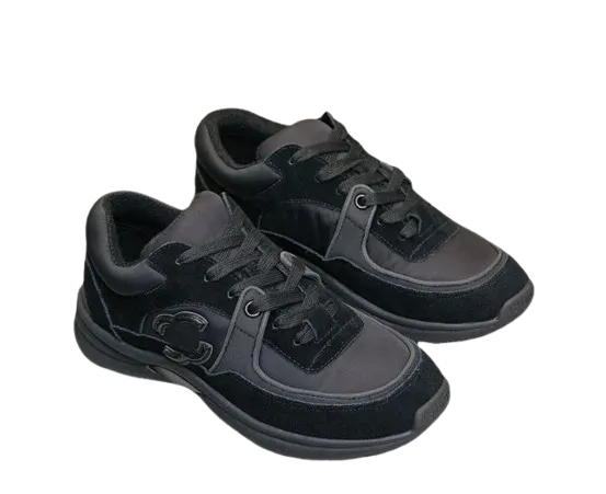 Chanel Suede CC Sneakers