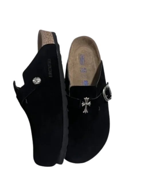 Șlapi Chrome Hearts x Birkenstock