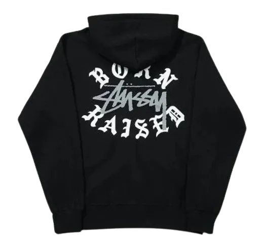 Hanorac cu fermoar Stussy Sanskrit BO Middle Letter 2B