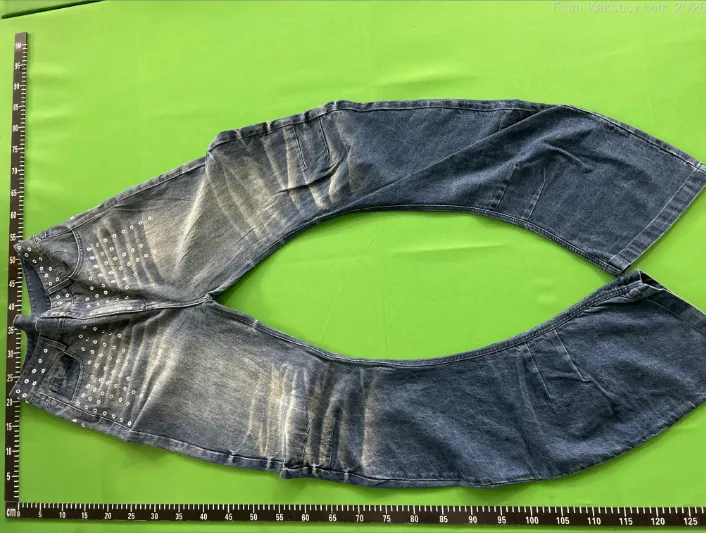 Fourth3ex Studded Curved Jeans