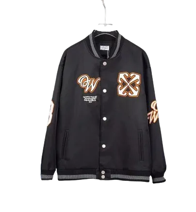 Jachetă Off White Varsity