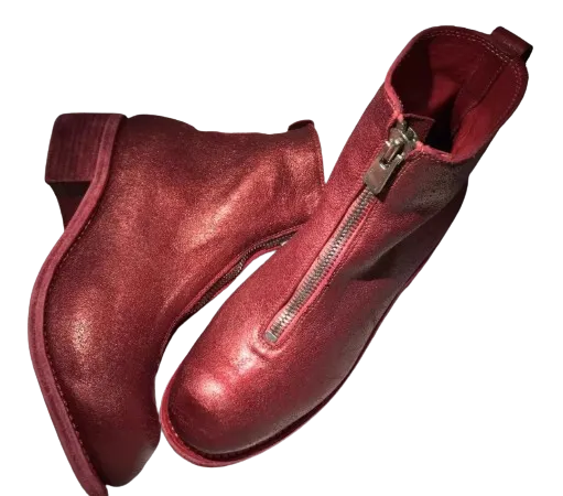 Guidi Coated Zip Ankle Boots